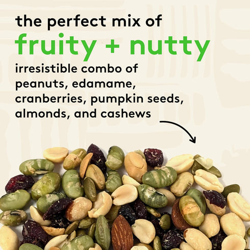 4.2 oz 6 Pack Snak Club Protein Power Snack Mix with Peanuts, Roasted Edamame, Dried Cranberries, Pumpkin Seeds