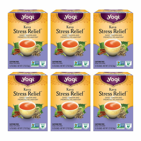Yogi Tea - Kava Stress Relief (6 Pack) - Eases Tension and