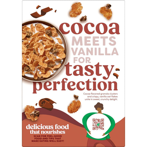17.2oz (1 (Pack 2) Kashi Breakfast Cereal, Organic, Whole Grain, Cocoa Clusters, Box Box)