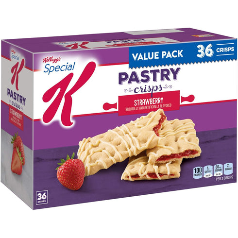 Kellogg's Special K Pastry Crisps Cereal, Strawberry, 21.1 Ounce
