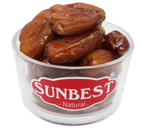 4 lbs (64 oz) Sunbest Natural Deglet Noor Organic Dates, Pitted & Whole Bulk Dried Fruit Snack For Kids & Adults