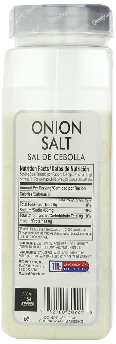 36-Ounce (Pack 3) McCormick Onion Salt, Units