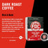 Fire Department Coffee - Dark Roast Coffee Pods, Bold & Strong, 12 Single Pods