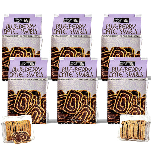 Darious Snack Co VEGAN and PALEO Blueberry Date Swirls for Delicious BreakFast,