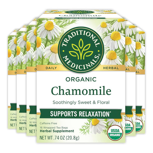 Traditional Medicinals Tea, Organic Chamomile, Calming, Calms Your Nerves, Supports Healthy Digestion,
