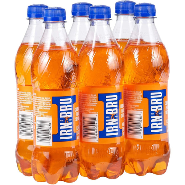 IRN-BRU Original Scottish Sparkling Soda, Citrus Flavored Carbonated Drink - Sparkling Flavored