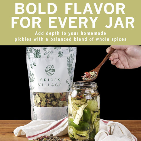 6.5oz, SPICES VILLAGE Pickling Spices for Corned Beef, Pickling Spices Mix for Pickles and Canning, Pickling Seasoning