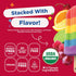 Frozen 8 Count 14.8 Oz Jonnypops, Pops Rainbow Fruit Stacks Organic, Fl