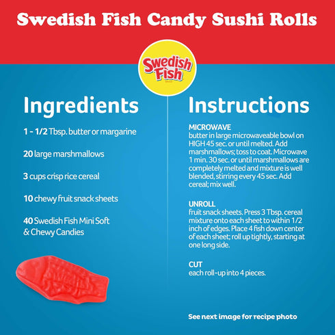 Gummy 1.8 lb SWEDISH FISH Mini Soft & Chewy Candy, Family Size, Bulk Candy