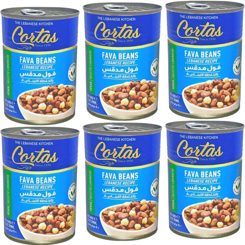 Cortas Fava Beans (Lebanese Recipe) 14oz - 6 PACK