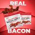 12g (2 Sriracha Flavored Bacon Jerky, Protein Per Bag, Tender & Easy to Chew Fully Cooked Bacon, USA Made, High Protein