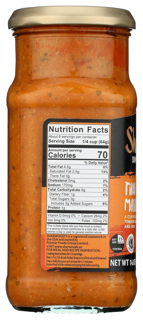 Sharwood's 14.1 oz Sharwood Tikka Masala Cooking Sauce