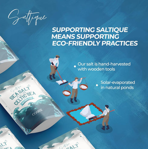 1/2lb- 100% Packed 82 Recommended French Sea Salt Fine From the Celtic Sea Unrefined Sea Salt with Minerals Helping You