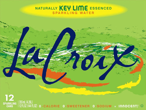 12 Oz, 12 Pack La Croix, Water Sparkling Key Lime, Fl