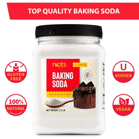 1 35.2oz Roots Circle Baking Soda Bulk | x Large Airtight Container | Pure Sodium Bicarbonate for Cooking, Baking