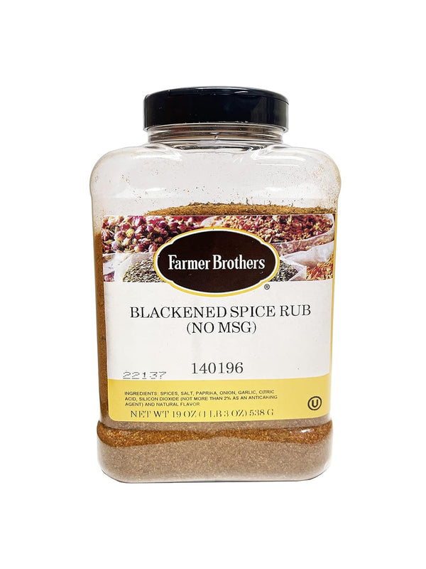 Farmer Brothers Blackened Spice Rub (No MSG), 1 lb 3 oz Foodserver Size by