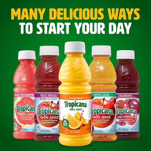100% 3-flavor Pack,10 Oz (Pack 24) Tropicana Juice Classic Variety Fl