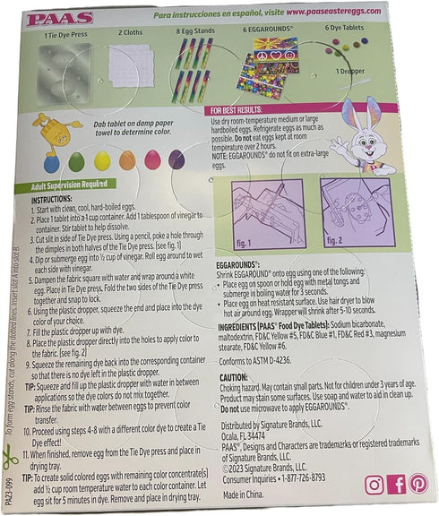 PAAS Tie Dye Egg Decorating Kit - Fun Easter Tradition