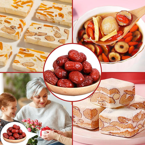 Haomly Date,15.87oz/450g,Natural Jujube Health Snack,Sweet & Chewy & Delicious Dried Dates,Large-size Red Date