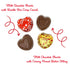 14 38 Chocolate Heart Candy, Individually Wrapped Milk Chocolate Peanut Butter Hearts and Crisp Chocolates, Wedding