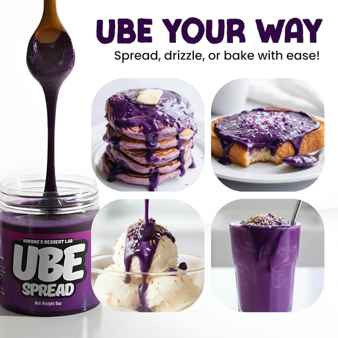 Ninongs Dessert Lab 100% (9.5 oz Ninong's Dessert Lab Ube Spread - Filipino Sweet Jam Made with Real Ube, Jam