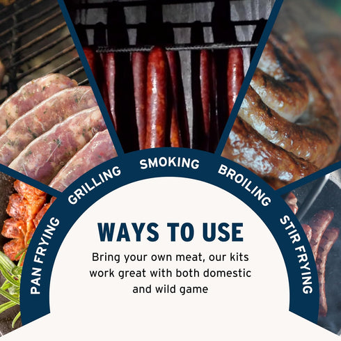 10 Lbs PS Seasoning Pineapple Teriyaki Bratwurst Kit - Sausage making Seasoning And Natural Hog Casings For Of Meat