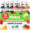 Noka Superfood Fruit Smoothie Pouches Variety Pack, Healthy Snacks with Flax Seed,