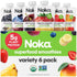 Noka Superfood Fruit Smoothie Pouches Variety Pack, Healthy Snacks with Flax Seed,