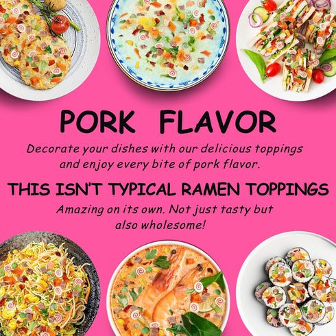 Yimi Dried Ramen Toppings, Dried Mixed Vegetables Toppings - Dehydrated Vegetables | Freeze Dried Fish Cake | Cabbage |