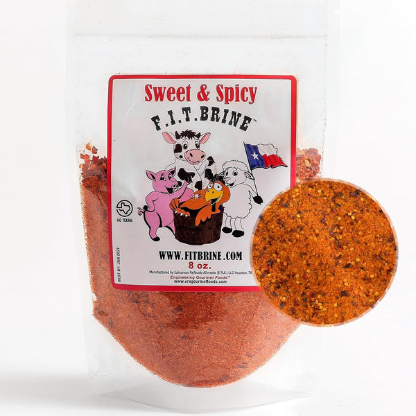 FIT Brine - Sweet & Spicy, 8oz | Premium Meat Tenderizer &