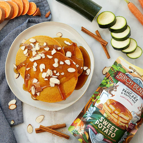 12 (Pack 3) Birch Benders Sweet Potato Just-Add-Water Pancake & Waffle Mix, Ounce