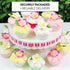 24 Count Count Global Sugar Art Tropical Frangipani Plumeria Edible Sugar Flower Blossoms, Wedding Cake & Cupcake