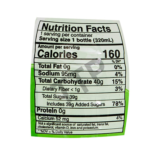6 Pack Mogu Mogu Juice with Nata De Coco, Melon Flavored