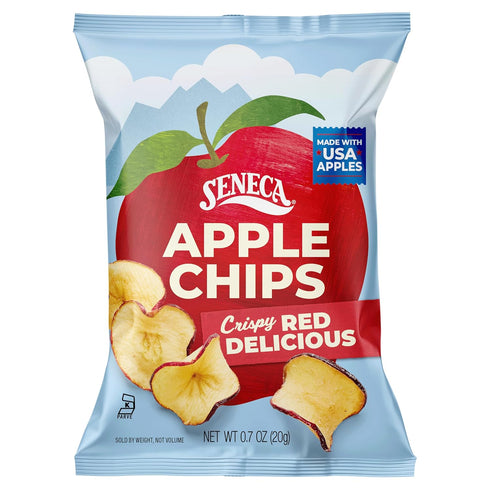 100% 0.7 (Pack 24) Seneca Original Apple Chips | Made from Fresh Red Delicious Apples | Yakima Valley Orchards |