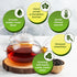 1 lb Wu Mountain Tea Organic Oolong Tea Loose Leaf Premium Whole Black Chinese Tea Leaves Smooth Aroma, Low