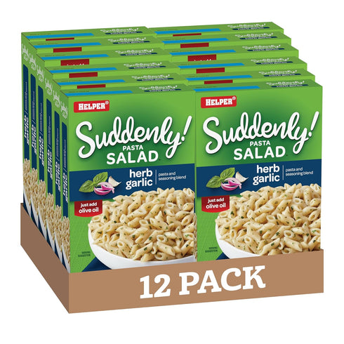 Suddenly Salad Herb Garlic, 7.5 Oz (12-Pack), Quick and Easy Dish, Pasta