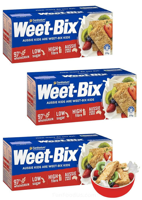 Sanitarium Weet-Bix Breakfast Cereal Weet-Bix (Value Pack of 3 x 375g Box) By Sanitarium