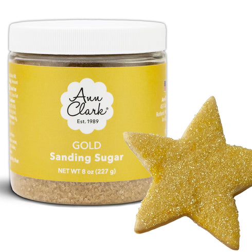 Ann Clark Gold Sanding Sugar, 8 oz.