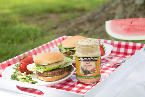 Pack (3pk) 16 oz (3 pack) Dillman Farm All Natural Gourmet Mustard Variety |Smoky Chipotle Mustard, Horseradish