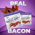 24g (2 Smoked BBQ Bacon Jerky, Protein Per Bag, Tender & Easy to Chew Fully Cooked Bacon, USA Made High Protein