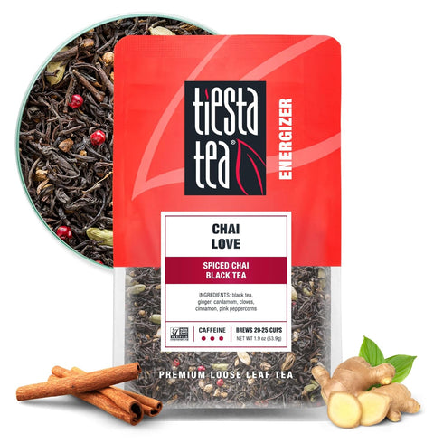Tiesta Tea Chai Love, Loose Leaf Spiced Chai Black Tea, Premium Blend, 1.9 Ounce