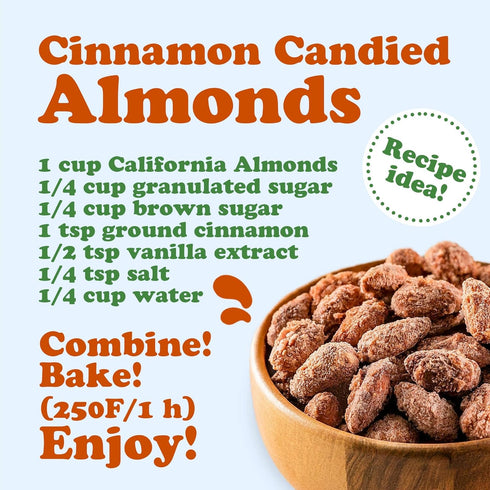 Food to Live California Almonds, 8 Ounces, Whole, Raw, Unsalted, Natural, Kosher, Vegan, Keto, Paleo