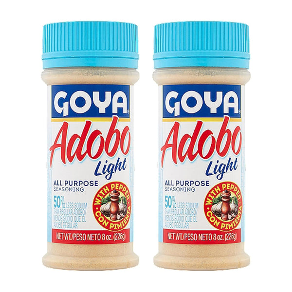Adobo All Purpose Seasoning Light with Pepper by Goya, Poultry, Seafood, Meat,