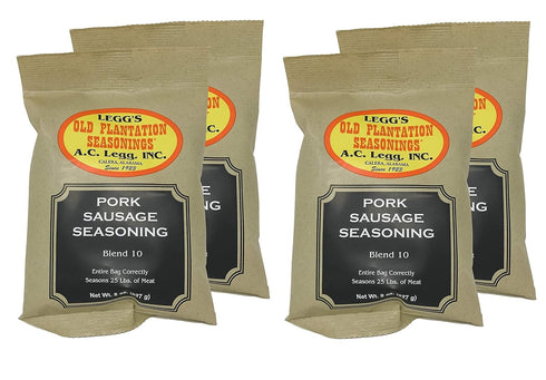 A.C. Legg Blend 10 Pork Sausage Seasoning, 2 Packs - 8 Ounce each (2-Pack)
