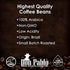 2LB 100% 2lb Don Pablo Gourmet Coffee - Brazil Cerrado - Medium Dark Roast - Whole Bean Coffee - Arabica Beans - Low