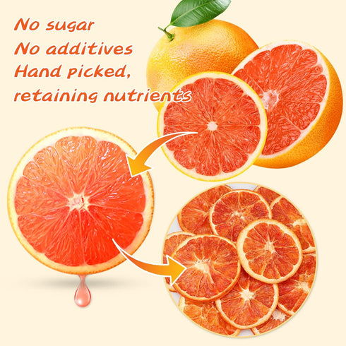 iGAOZM Slices,7.05oz/200g,Dried 52+ Dehydrated Blood Orange Blood Orange Slices for Cocktails,No Sugar Added,Dried