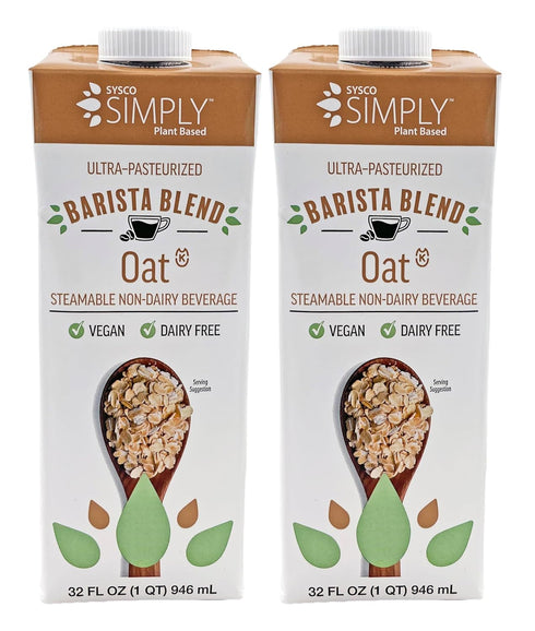 Sysco Simply Plant Based Barista Blend Oat Milk 32 fl oz | Dairy