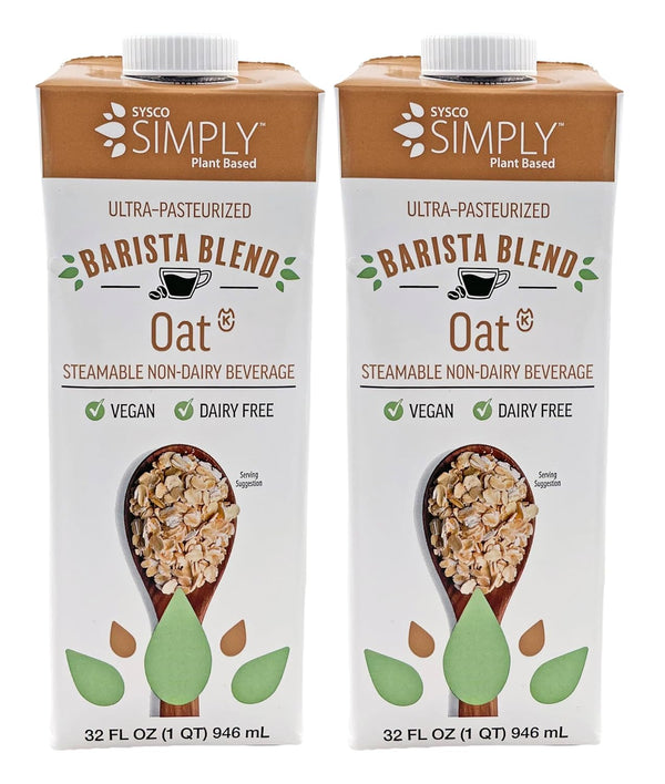 Sysco Simply Plant Based Barista Blend Oat Milk 32 fl oz | Dairy