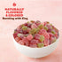 1 Gummies Sour Fruit Jelly Candy Mix | Pound Bag | Vegan with Real Fruit Puree | Cherry, Watermelon, Peach | Gelatin