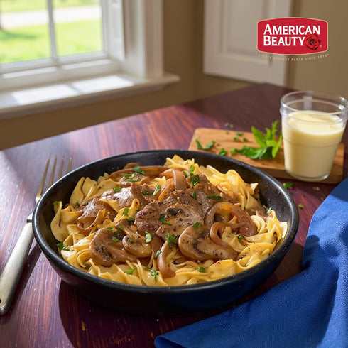 12-Pack (12 oz American Beauty Extra Wide Egg Noodle, Each) for Stroganoff, Soups & Casseroles